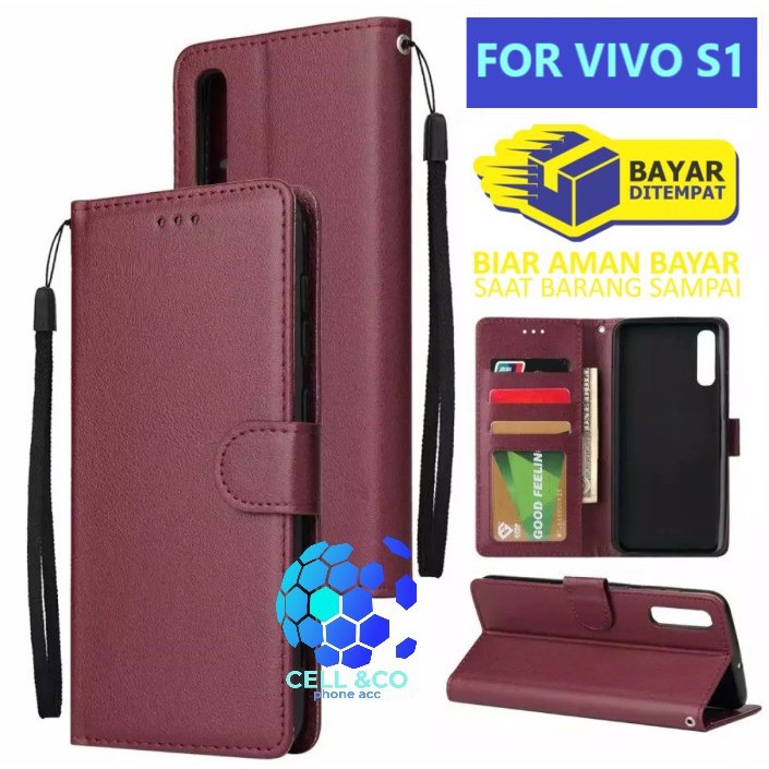 Flip cover VIVO S1 Flip case buka tutup kesing hp casing flip case leather wallet