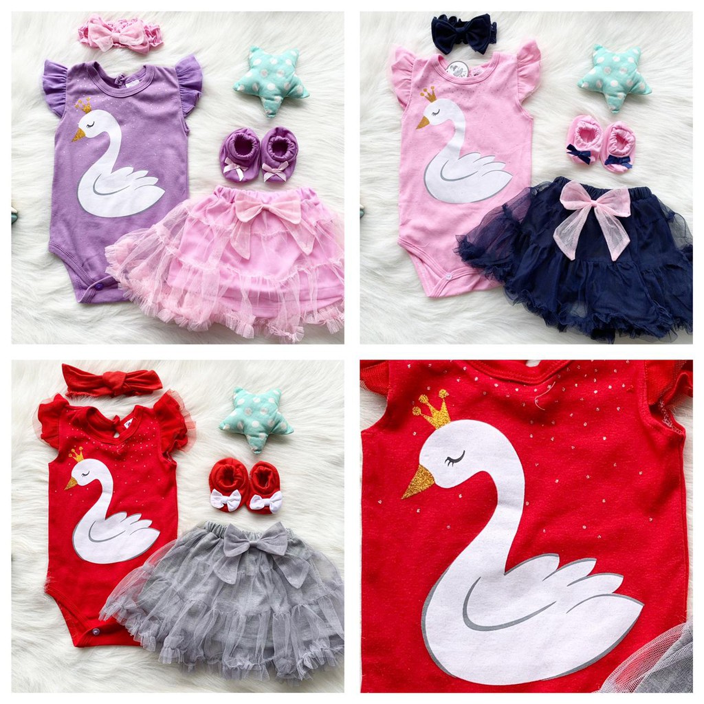 TIARA BABY tutu jumper set jumper bayi jumper anak jumper bayi fashion Free sepatu bando kado bayi baru lahir baju bayi baru lahir