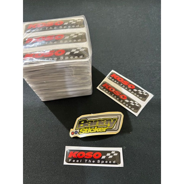 STICKER EMBLEM KOSO STICKER EMBLEM FILTER TIMBUL 3D