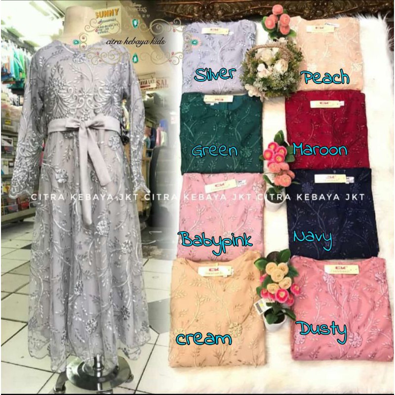 REALPICT GAMIS KIDS BRUKAT TILLE/DRESS TILLE ANAK