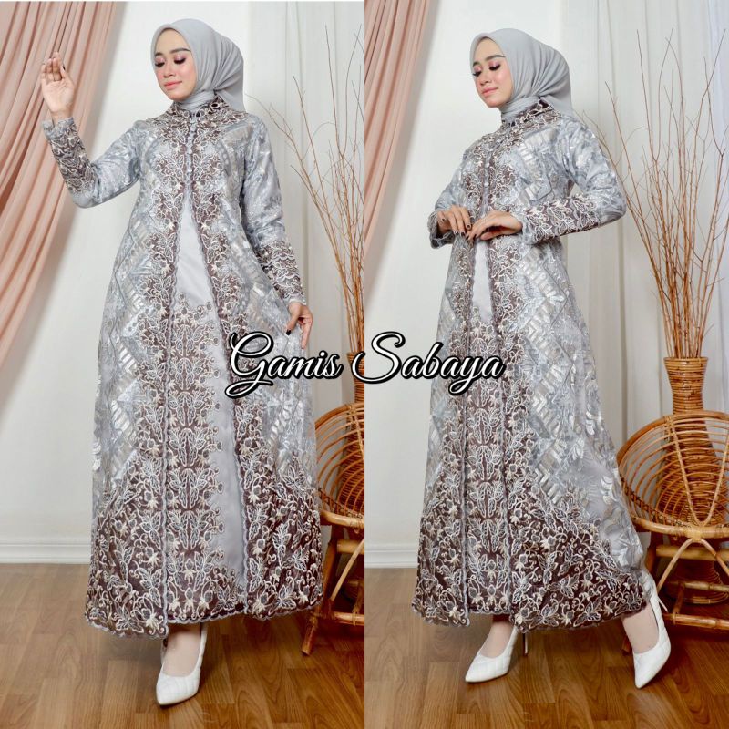 GAMIS SABAYA // BAHAN TILLE BORDIR FULL PREMIUM // ORIGINAL BY PELANGI JAYA