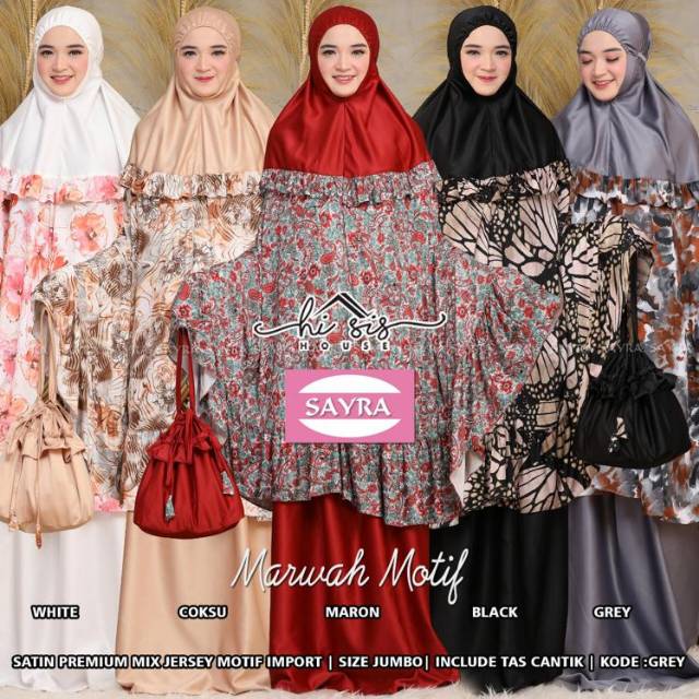 Mukena Marwah Motif Hi Sis House