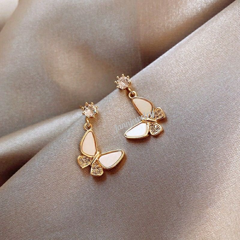 Anting Titanium Asli Butterfly Kupu Anti Karat&amp;Alergi