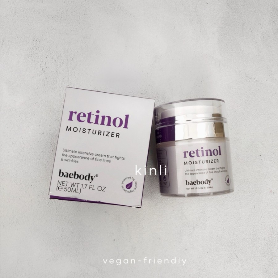 baebody retinol moisturizer for fine lines and wrinkles organic aloe