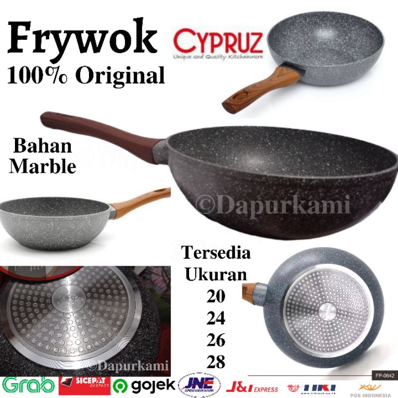 Wajan Cyprus Fry Wok Marble 28cm