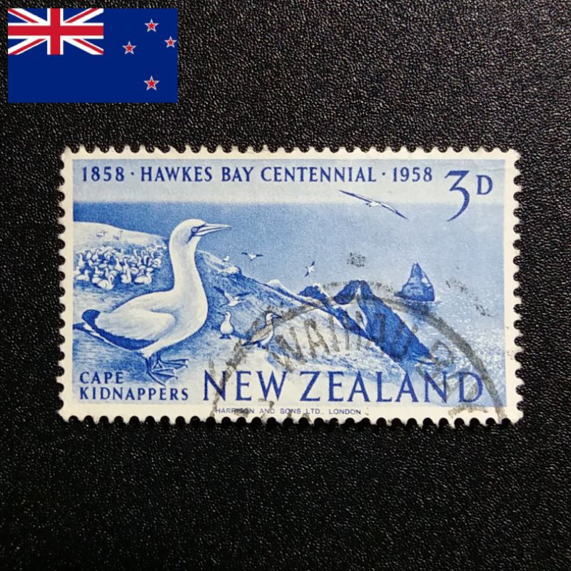 

Prangko THE 100th ANNIVERSARY OF HAWKES BAY PROVINCE 3d New Zealand Tahun 1958