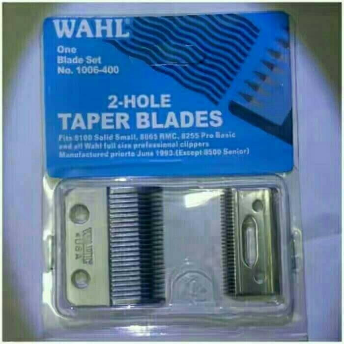 

Mata Pisau Alat Cukur WAHL 2-HOLE Taper Blades USA.