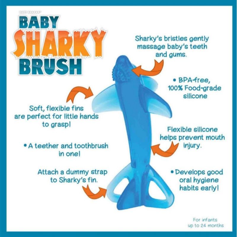 Baby Sharky/ Sea Horse ToothBrush Sikat Gigi Teether