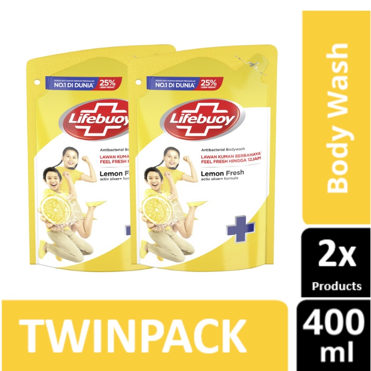 Promo Harga Lifebuoy Body Wash Lemon Fresh 450 ml - Shopee