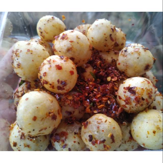 

cilok cikruh (cilok dengan bumbu cikruh)