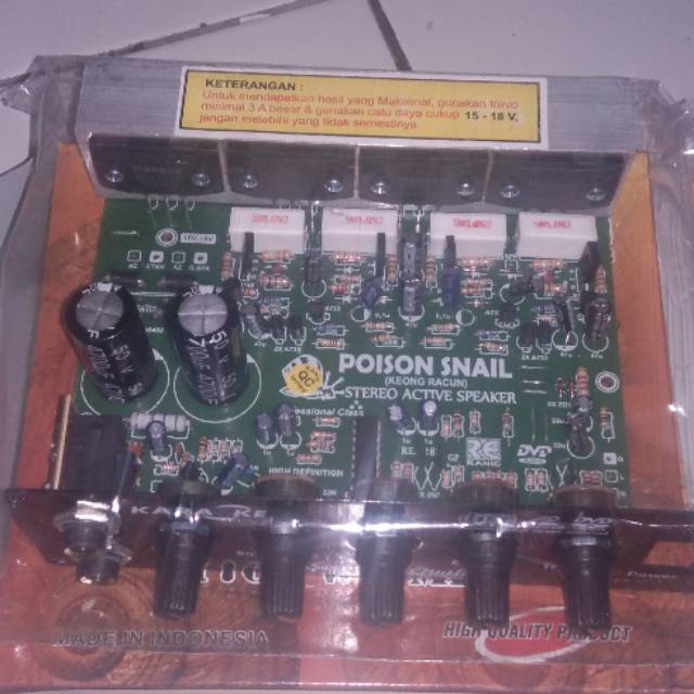 Kit power amplifier active speaker +subwofer 1700w pmpo