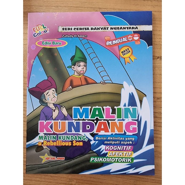 Dongeng Cerita Rakyat Nusantara Dua Bahasa Full Colour Full Gambar Kertas Lebar 27x21 cm