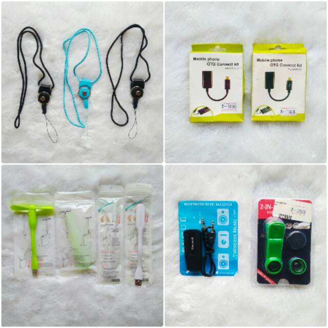 SALE Aksesoris HP Serba 5.500 Kabel OTG Kipas Lampu USB Lensa Bluetooth music receiver