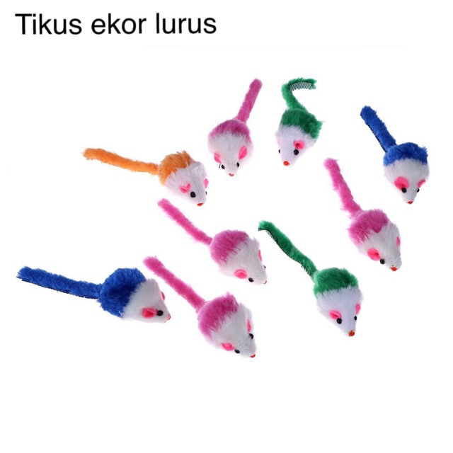 MAINAN TIKUS BULU KUCING MAINAN KUCING MAINAN TIKUS UNTUK KUCING BONEKA TIKUS MAINAN BONEKA TIKUS