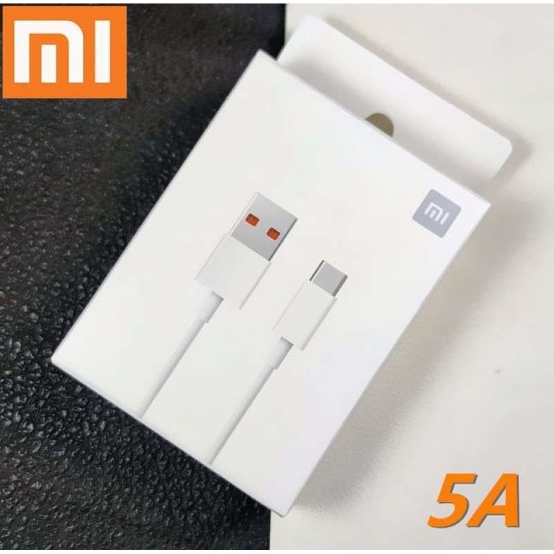 Kabel Data Xiaomi Type C Turbo Carger 5A Kabel Casan Xiomi Note 9 Mi 10 Mi note 10 Poco Black shark