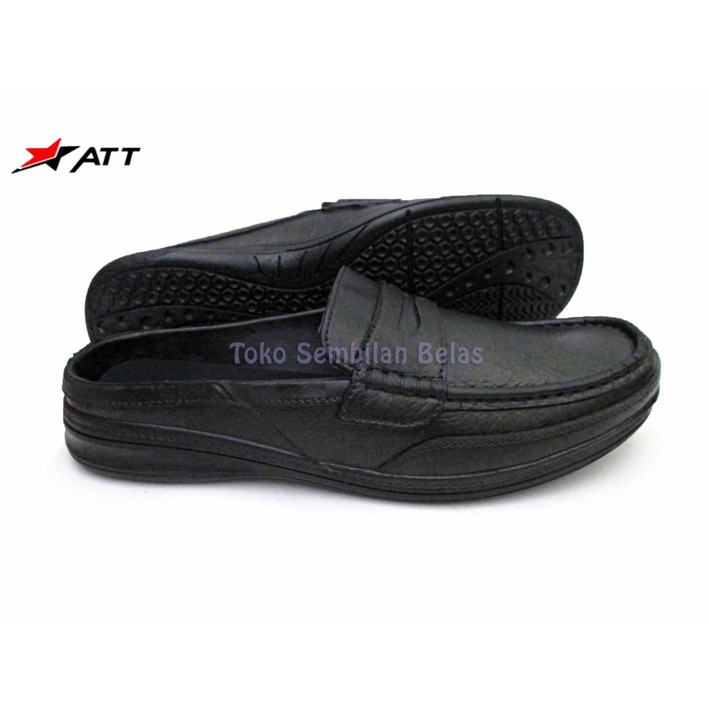 Sepatu Sandal Karet Slip On/Sepatu Karet Selop Casual ATT Bustong/Sepatu Sandal/Sepatu Selop