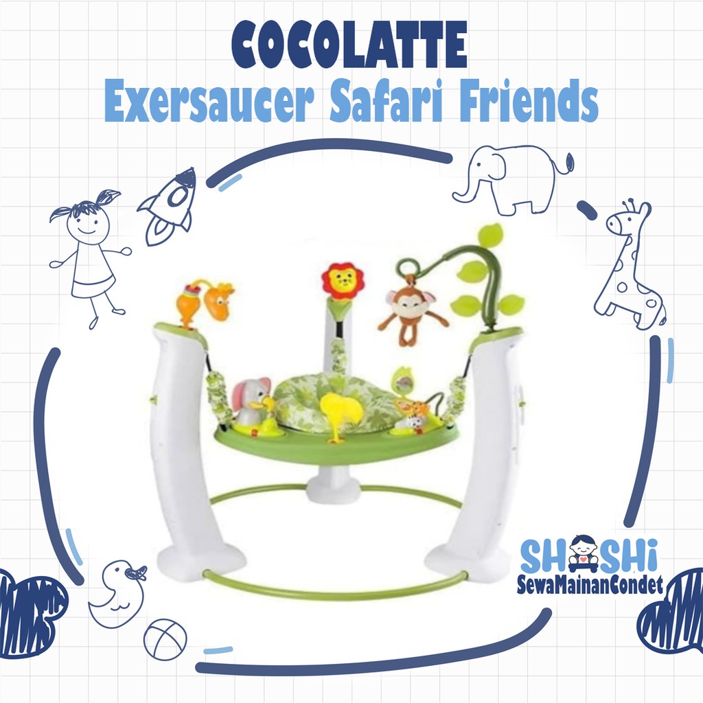 Sewa  Cocolatte Exersaucer Safari Friends