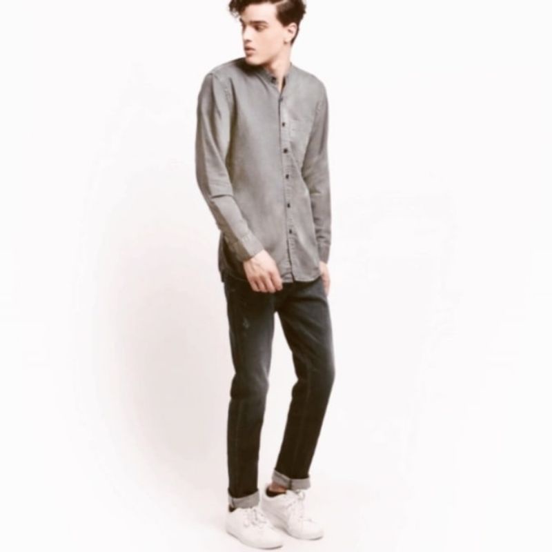 Kemeja Denim Pria FSBN Shirt