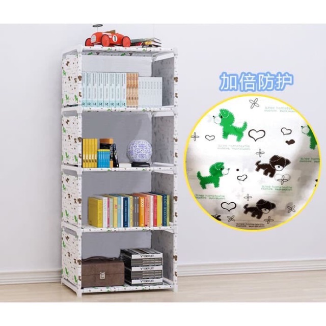 RAK SUSUN PORTABLE LEMARI SUSUN RAK BUKU RAK BAJU PRELOVED