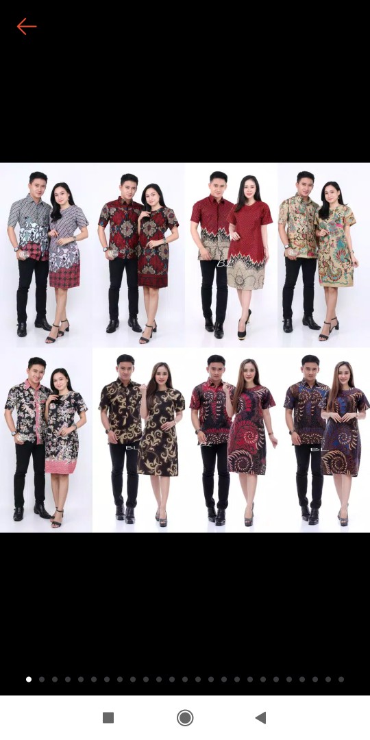 Maura Couple Sania Ruffle Batik Couple Ori .