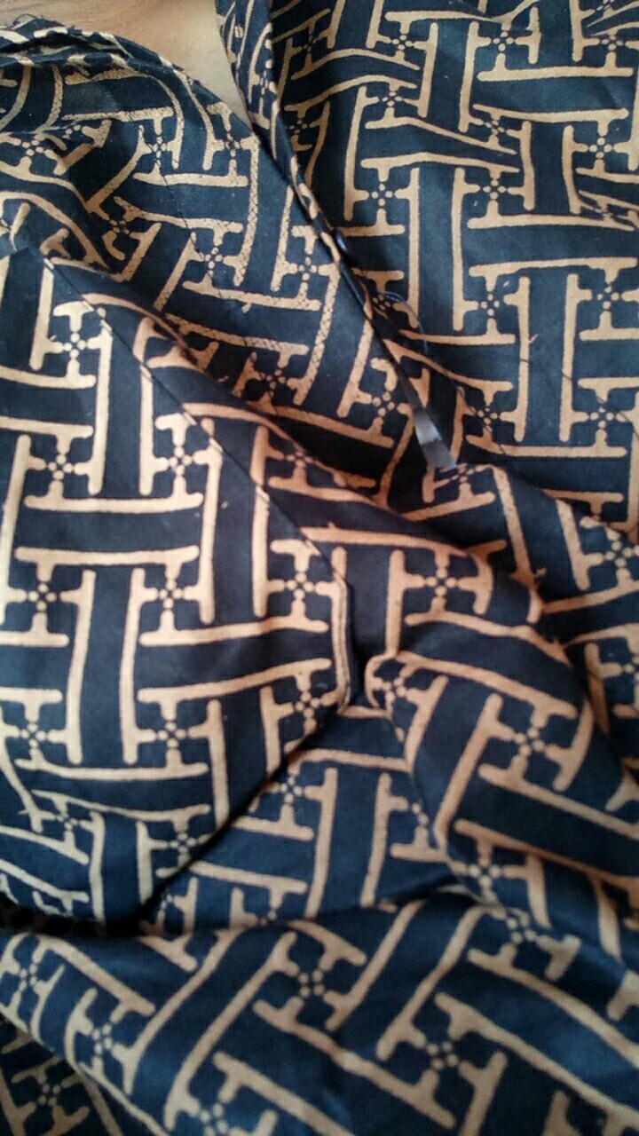 Size M L Xl Xxl Bswart Batik Hrb026 Kenongo Keramik Hem Pendek Pekalongan M L Xl Batik Pria  Bw 002