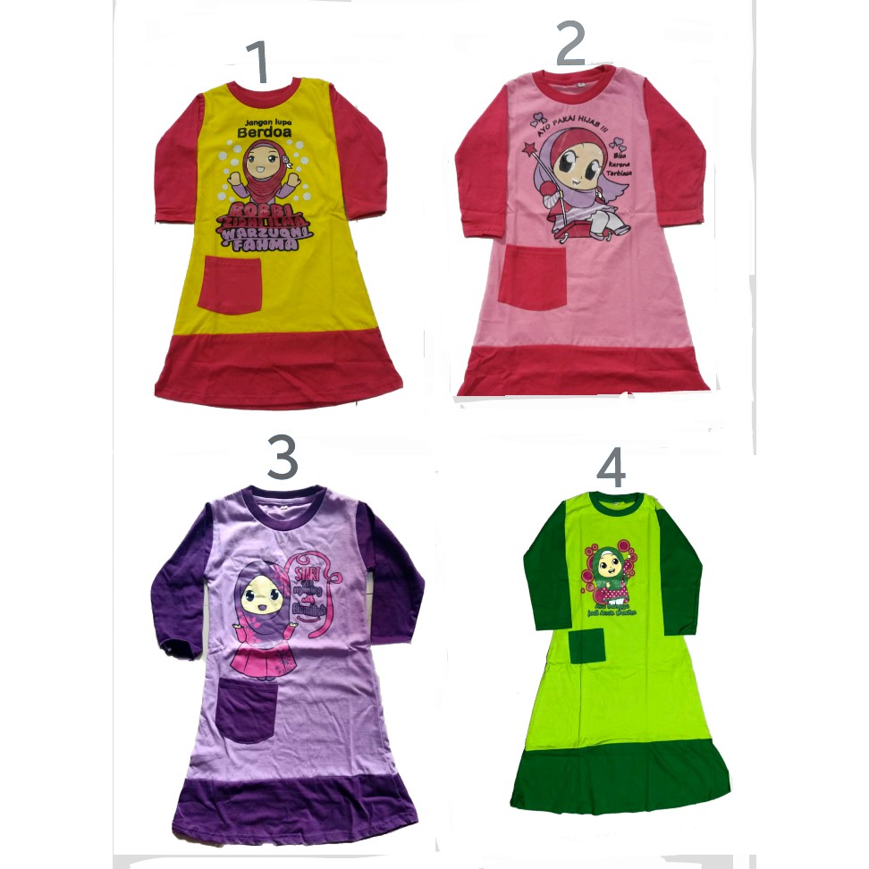 BEST SELLER GAMIS ANAK 2 - 9 TAHUN
