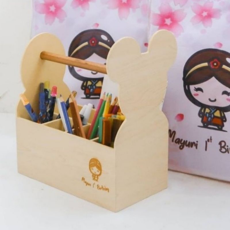 

PENCIL CASE CUSTOM KEPALA TINGGI Tempat Pensil Alat Tulis PENCIL BOX ORGANIZER