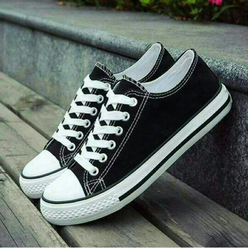 Sepatu Converse All Star Sepatu All Star clasik Pendek Hitam Putih Sepatu Sekolah