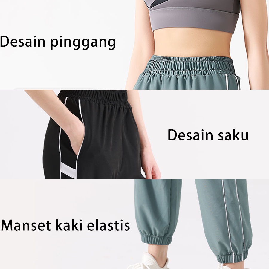 DODOYOGA Celana Olahraga Longgar Wanita Track Pants