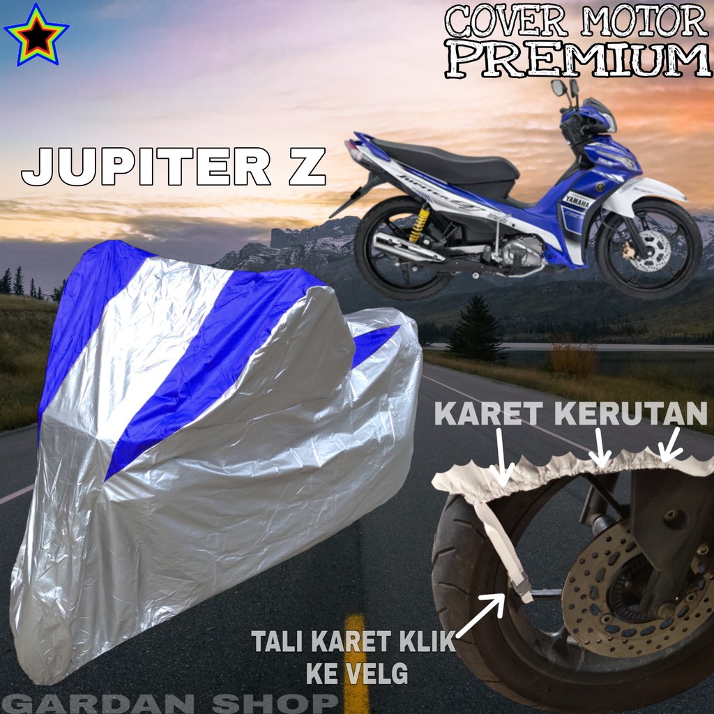 Sarung Motor JUPITER Z Silver BIRU Body Cover Penutup Motor Jupiter Z PREMIUM