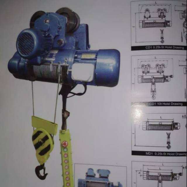 Electric hoist Wire Rope Hoist 5 ton Single Speed nagasaki japan