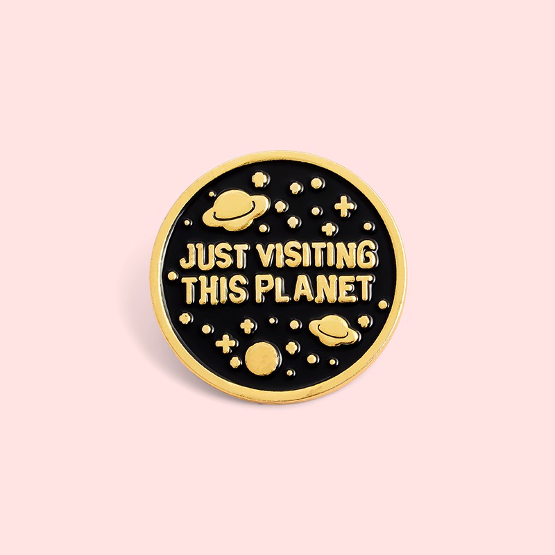 Bros Pin Desain Planet Luar Angkasa Just Visiting This Untuk Hadiah