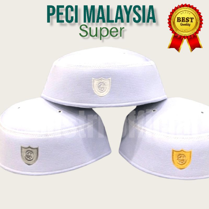 Peci Kopiah Songkok Malaysia Kopiah Malaysia Haji Abdul Karim Peci Kopyah Peci Putih Kopeah Malaysia