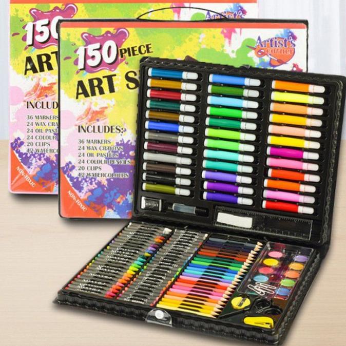 

Art Set Isi 150 Pcs Pensil Warna Set Anak Crayon Komplit Alat Lukis