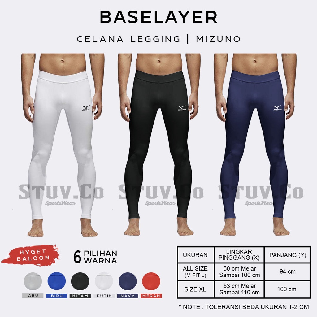 CELANA BASELAYER LEGGING PANJANG LONGPANTS unisex