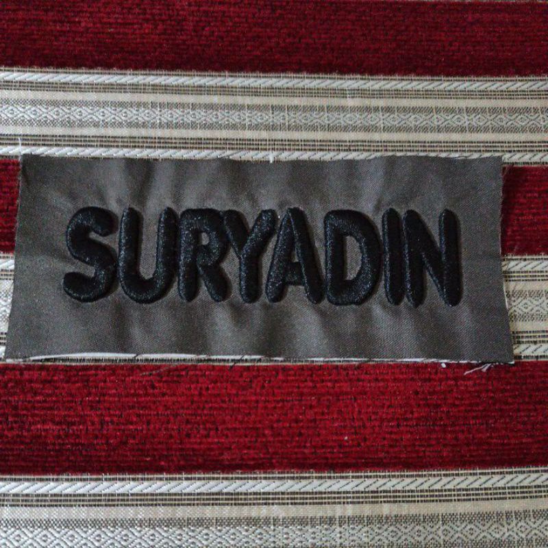 Nama untuk polri bordir timbul