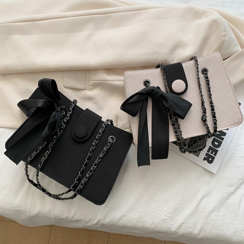Oriele Tas Selempang Wanita Rantai Fashion Slingbag Pita Casual NR