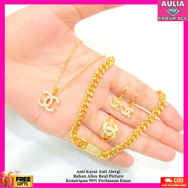 Titanium Perhasan Wanita Titanium Perhiasan Wanita Perhiasan Wanita Titanium Set Perhiasan SLE 32