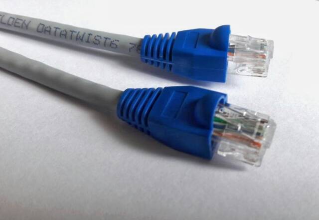 Belden Kabel Lan 30 meter UTP Cat6 siap pakai sudah dicrimping rj45 Cat6 Belden 7814A Abu abu