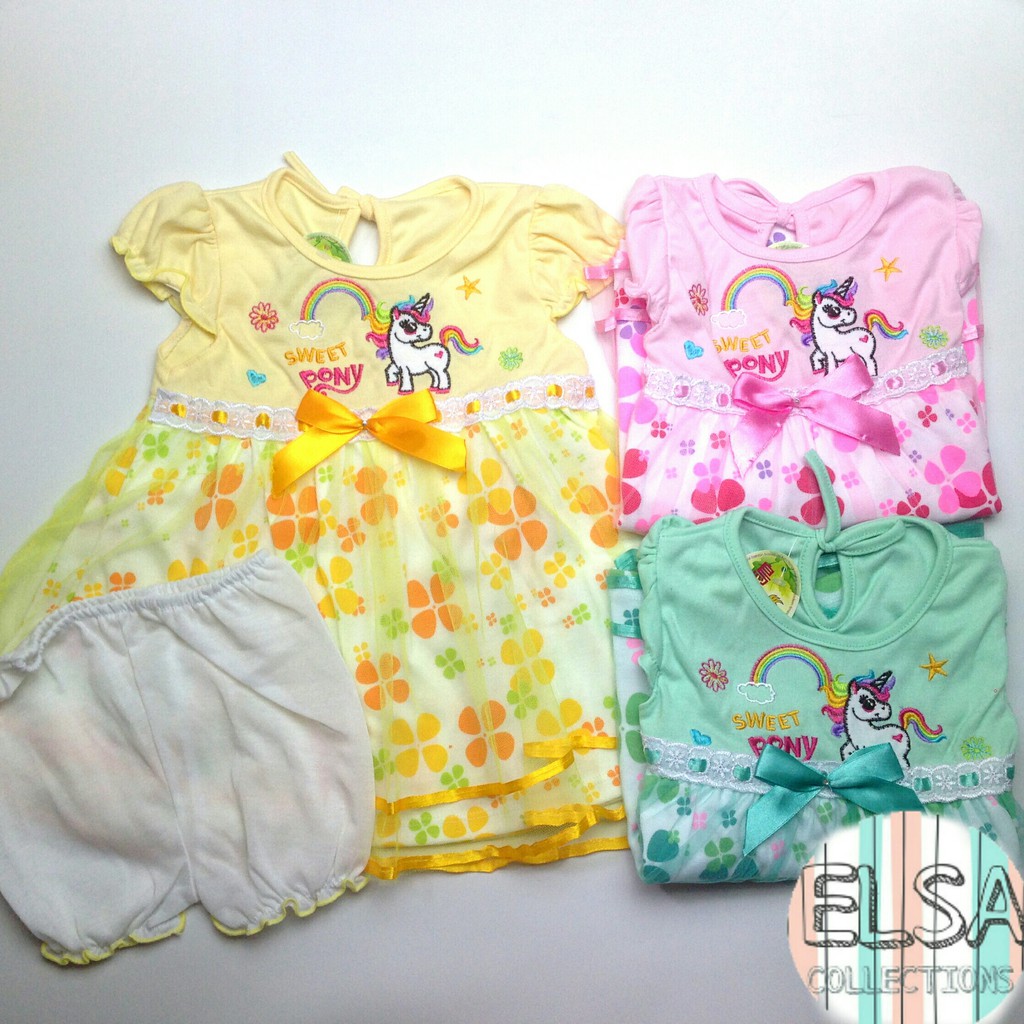 Dress Bayi Anak Perempuan Usia 6-12 Bulan Motif Tutu Sweet ...