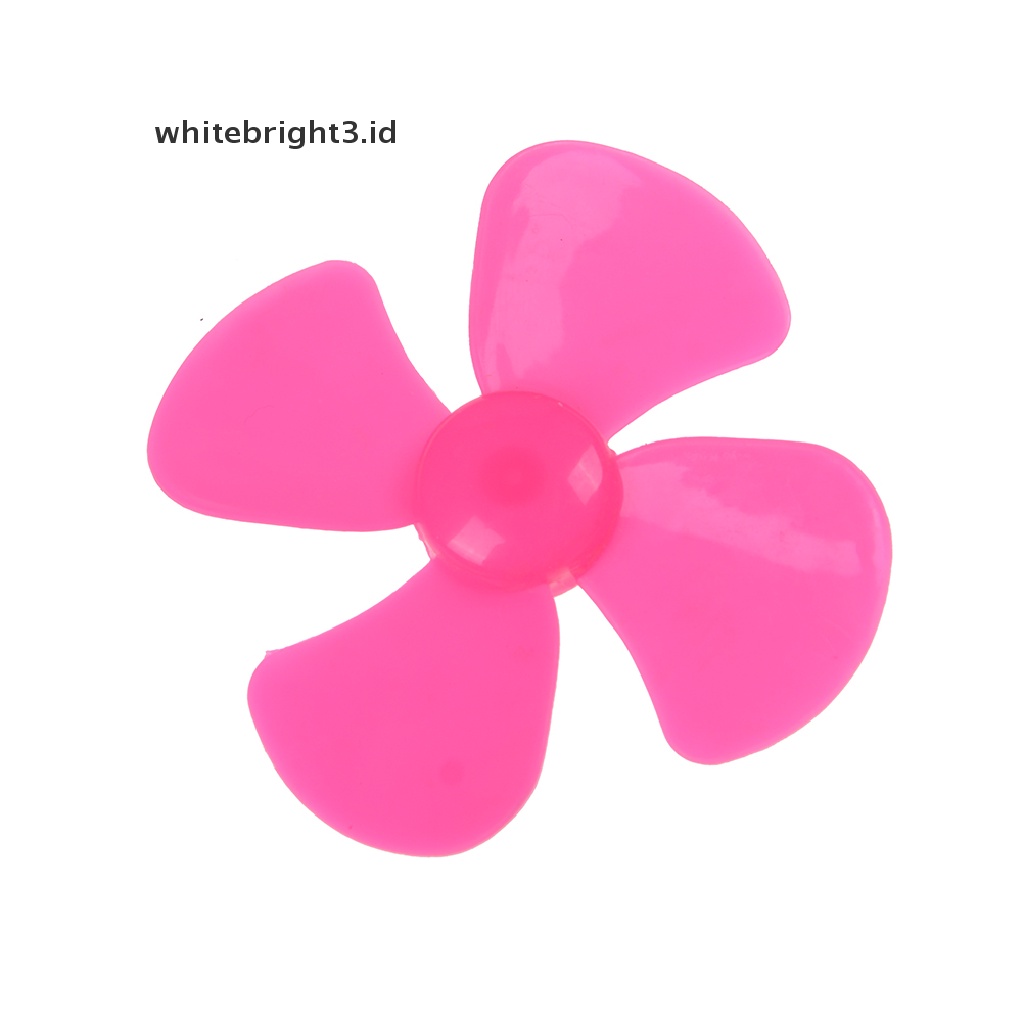 (whitebright3.id) 6pcs Baling Baling Plastik ABS 4 Bilah Ukuran 2mm X 56mm