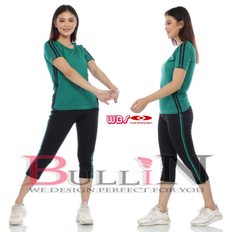 Stelan olah raga pendek jumbo/stelan senam jumbo | Bullin