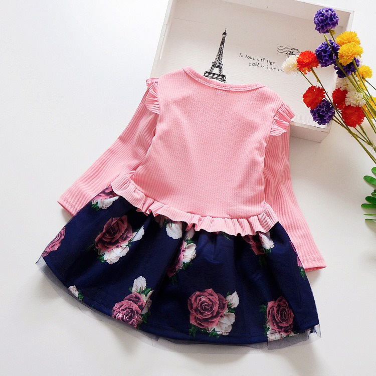 BOBOHO - DRESS IMPORT WONDER ROSE / BAJU DRESS ANAK PEREMPUAN IMPOR
