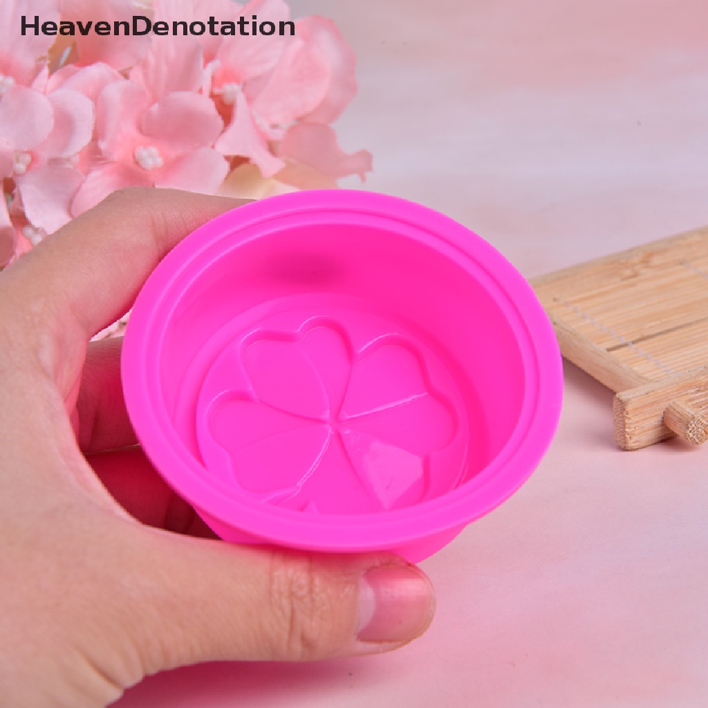 [HeavenDenotation] Four-Leaf Clover Handmade DIY Silicone Soap Mold Fondant Cake Decorating Tools