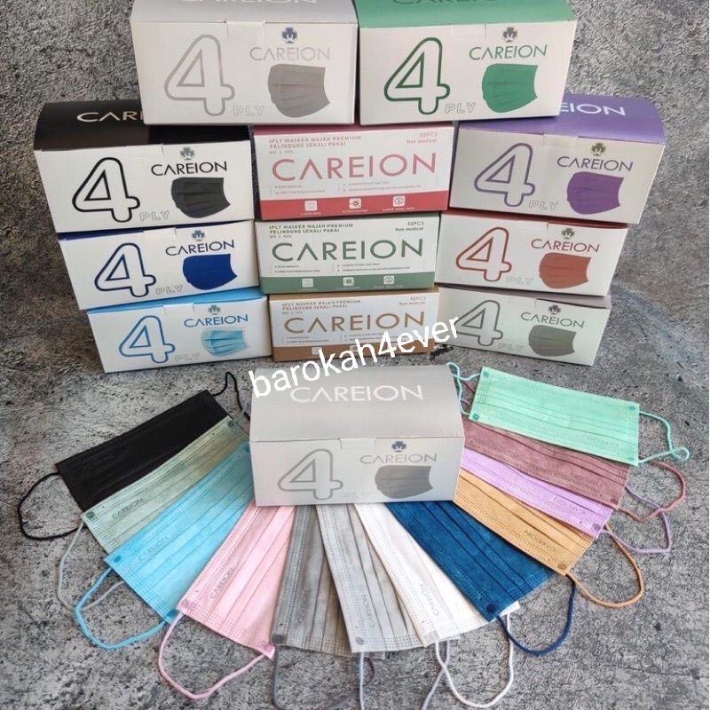 Masker CAREION EARLOOP 4PLY Warna