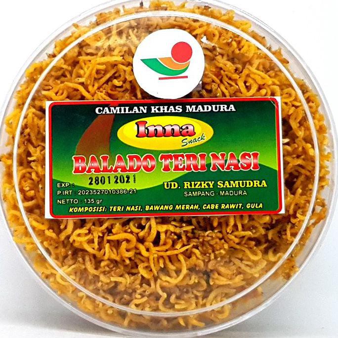 

Best Seller] Inna Balado Teri Nasi 135Gr | Khas Bangkalan Madura Garing Manis Pedas
