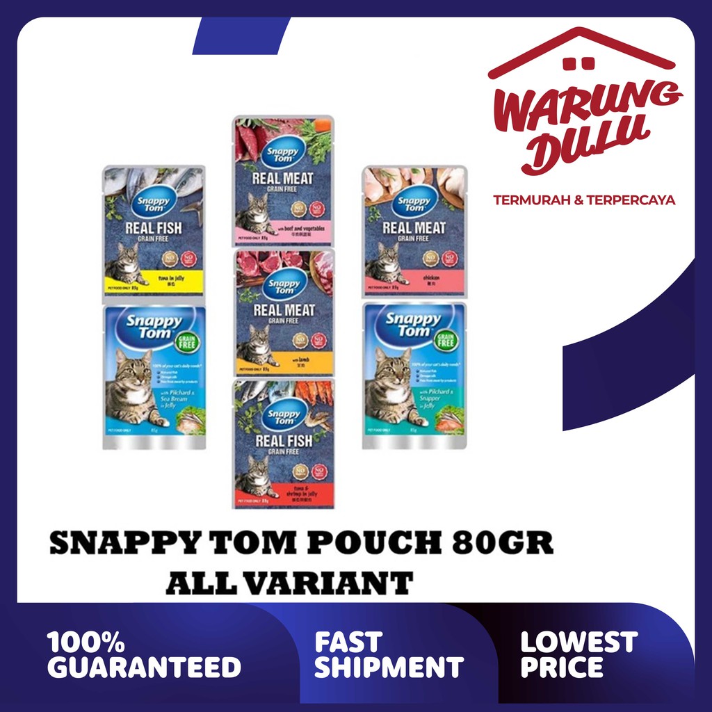 SNAPPY TOM POUCH 85GR ALL VARIANT