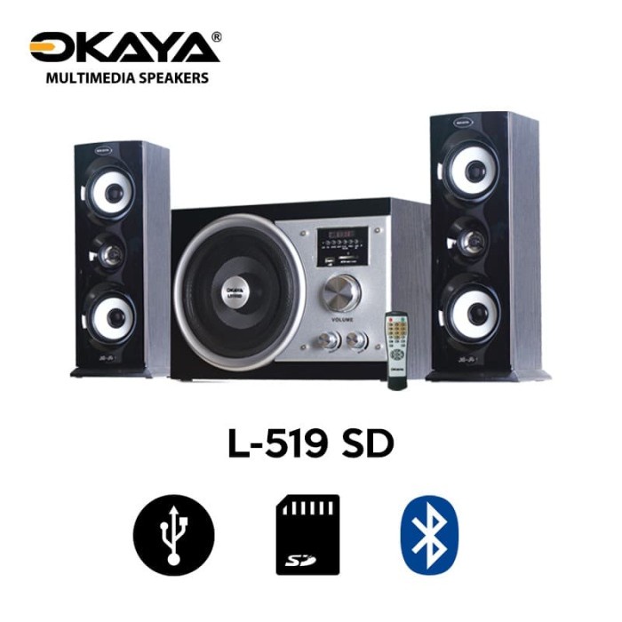 Speaker Aktif Subwoofer 2.1 CH Okaya L519SD