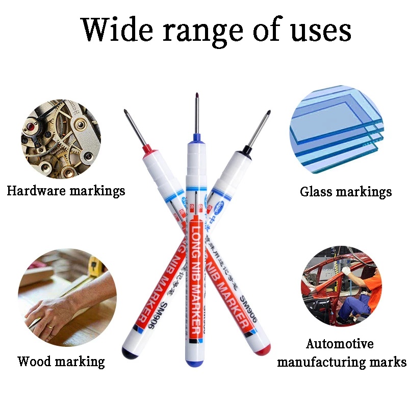 Pena Penanda Lubang Dalam Multifungsi Dengan Kepala Panjang