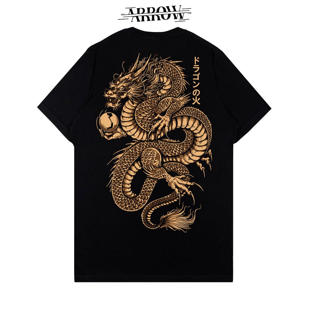 TSHIRT - DRAGON - KAOS HITAM - PROMO KAOS DISTRO - KAOS KEREN - TSHIRT KEREN - STREET WEAR STYLE - K